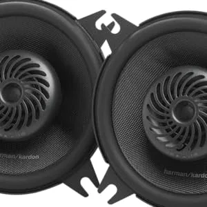 Text: 'Image 7'. Pair of black circular car speakers or audio drivers with spiral-pattern grilles and mounting brackets.