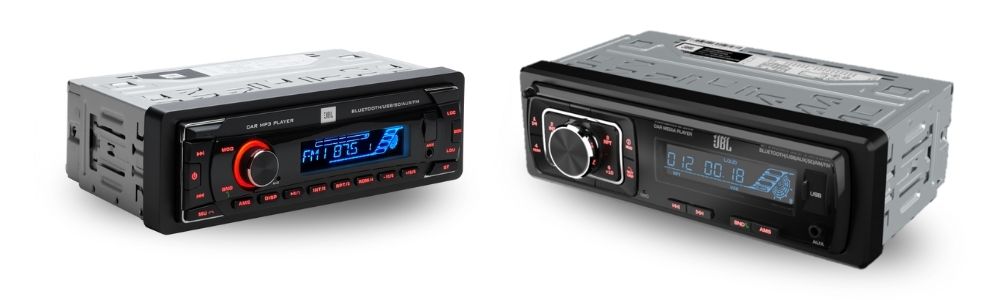 JBL Celebrity 100 autoradio met bluetooth en afneembaar front. JBL Celebrity 150 1-DIN autoradio met RCA-uitgangen